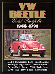 Boek: VW Beetle (1968-1991) - Brooklands Gold Portfolio