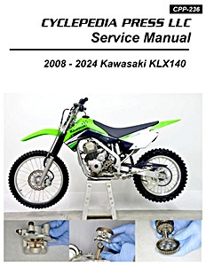 Kawasaki KLX 140 (2008-2024) | Cyclepedia Motorcycle Service Manual (CPP-236)
