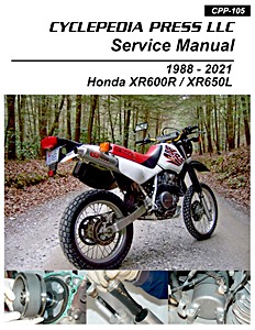 Honda XR 600 R (1988-2000) and XR 650 L (1993-2021) | Cyclepedia Motorcycle Service Manual (CPP-105)