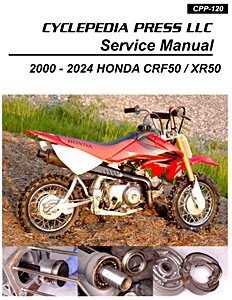 Honda XR 50 (2000-2003) and CRF 50 (2004-2024) | Cyclepedia Motorcycle Service Manual (CPP-120)