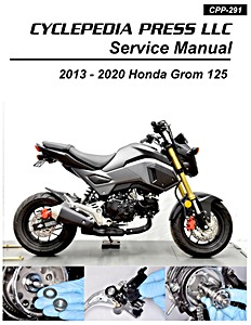 Honda MSX 125 Grom 125 (2013-2020) | Cyclepedia Motorcycle Service Manual (CPP-291)