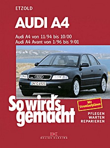 Okładka instrukcji napraw Audi A4 - Benziner und Diesel - A4 (11/1994-10/2000), A4 Avant (1/1996-09/2001)