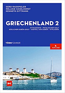 Portada del libro: Törnführer Griechenland 2: Attikaküste - Petalischer Golf - Südlicher Euböa-Golf - Südteil von Euböa - Kykladen | Delius Klasing