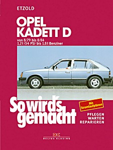 Okładka instrukcji napraw Opel Kadett D - Benziner (8/1979-8/1984)