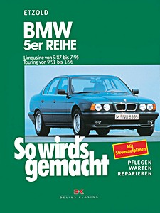 Okładka instrukcji napraw BMW 5er Reihe (E34) - Benziner und Diesel - Limousine (9/1987-7/1995), Touring (9/1991-1/1996)