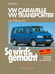 Couverture revue technique VW Caravelle, Transporter (T4) - Benziner und Diesel (9/1990-1/2003)