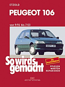 Okładka instrukcji napraw Peugeot 106 - Benziner und Diesel (9/1991-7/2003)