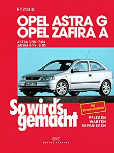 Umschlag Reparaturhandbuch Opel Astra G (3/1998-2/2004), Zafira A (4/1999-6/2005) - Benziner und Diesel