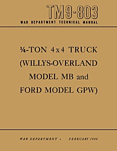 Book: 1940-1945 Military Jeep MB/GPW WSM (TM 9-803)