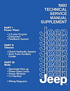 Livre: 1980 Jeep - Technical Service Manual Supplement 