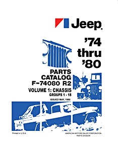 Livre: 1974-1980 Jeep Parts Catalog (2 Vol. Set)