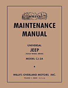Livre: 1945-1949 Willys Jeep CJ-2A - Maintenance Manual