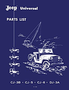 Livre: 1953-1961 Jeep CJ / DJ Parts List 