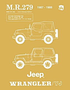 Livre: 1987-1988 Jeep Wrangler / YJ - Service Workshop Manual 