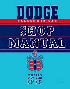 Book: 1949 - 1952 Dodge Car Repair Shop Manual