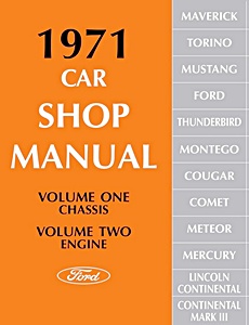 1971 Ford Car Shop Manual 5 Volumes