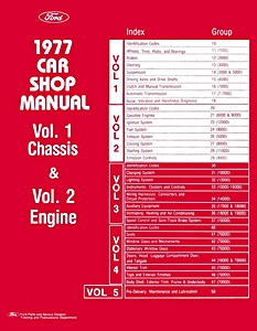 1977 Ford Car Shop Manual - 5 Volumes