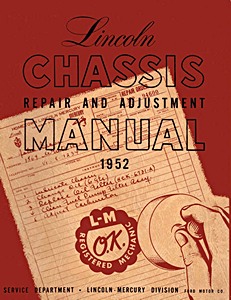 Livre: 1952 Lincoln Chassis Shop Manual