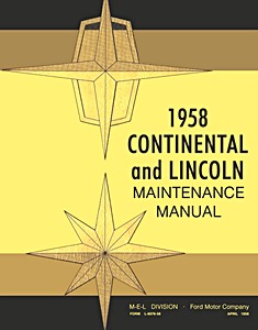 1958 Continental and Lincoln - Maintenance Manual