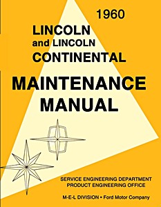 Livre: 1960 Lincoln and Lincoln Continental - Maintenance Manual 