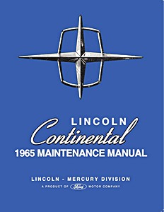 Livre: 1965 Lincoln Continental - Maintenance Manual 