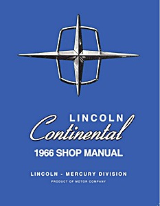 Livre: 1966 Lincoln Continental - Shop Manual 