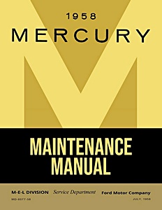 1958 Mercury Maintenance Manual
