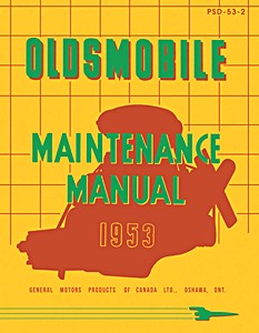 Book: 1953 Oldsmobile Maintenance Manual - Series 88 and 98 - Canadian Models 