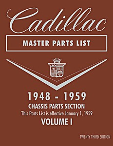 Livre: 1948-1959 Cadillac - Master Parts List (2 Volume Set) 