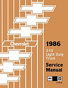 Book: 1986 Chevrolet S-10 LD Truck WSM
