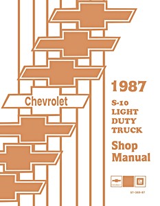 Book: 1987 Chevrolet S-10 Light Duty Truck Shop Manual