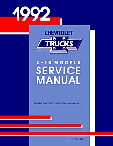 Book: 1992 Chevrolet S-10 Models Truck Service Manual