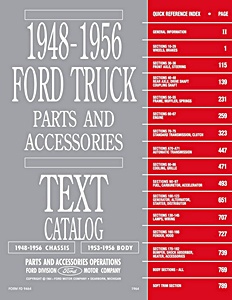 Manual de taller: 1948-1956 Ford Truck Parts & Accessories Catalog Set