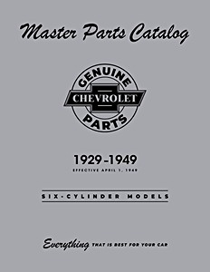 Livre: 1929-1949 Chevrolet Master Parts Catalog - Six-Cylinder Models 
