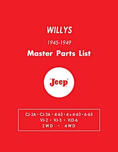 Livre: 1945-1949 Willys Jeep - Master Parts List