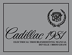 Livre: 1981 Cadillac DeVille, Brougham - Electrical Troubleshooting Manual 