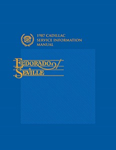 Livre: 1987 Cadillac Eldorado, Seville - Service Manual 