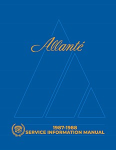 Livre: 1987-1988 Cadillac Allanté - Service Manual 