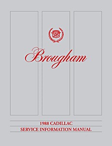 1988 Cadillac Brougham - Service Manual