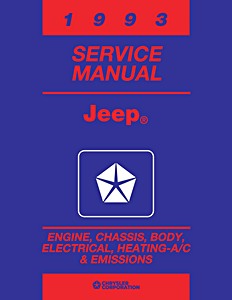 Book: 1993 Jeep Wrangler & Cherokee WSM (2 Vol. Set)