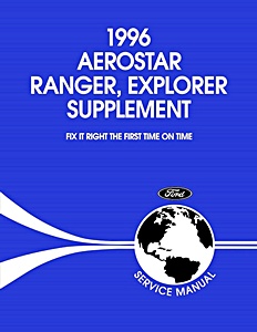 Manual de taller: 1996 Ford Aerostar, Ranger, Explorer - Service Manual Supplement