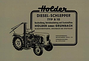 Buch: Holder Typ B 10 - BAL inkl. ETK