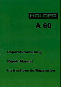 Buch: Holder A 60 - Reparaturanleitung