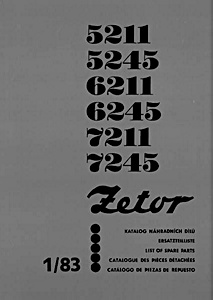 Buch: Zetor 5211 / 6211 / 7211 - ETK (01/1983)