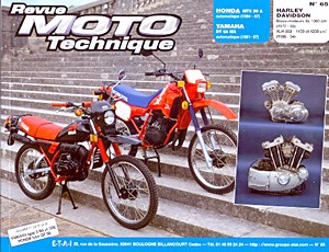 Livre: Honda MTX 50 A (1984-1987) / Yamaha DT 50 MX (1981-1987) / bloc-moteurs Harley-Davidson XL1000 (1977-1985) - XLH 883/1100/1200 (1986-1994) - Revue Moto Technique (RMT 65.2)