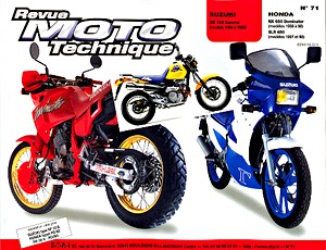 Livre: Suzuki RG 125 Gamma (1985-1988) / Honda NX 650 Dominator (1988-1998) / SLR 650 (1997-1998) - Revue Moto Technique (RMT 71)