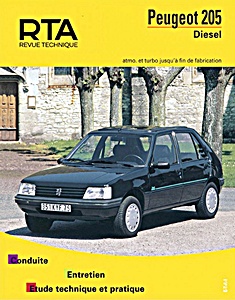 Boek: [RTA 456.7] Peugeot 205 - Diesel (03/1983-12/1998)