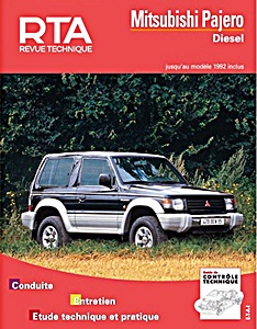 Livre: Mitsubishi Pajero - Diesel (07/1983-06/1991) - Revue Technique Automobile (RTA 517.2)