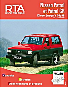 Livre : Nissan Patrol 260 et Patrol GR (260 / Y60) - 6 cyl 2.8 litres Diesel (1989-4/1998) - Revue Technique Automobile (RTA 541.3)