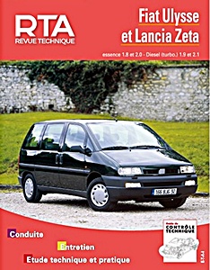 Book: Fiat Ulysse & Lancia Zeta - essence 1.8 et 2.0 / Diesel 1.9 et 2.1 (1995-1998) - Revue Technique Automobile (RTA 855)